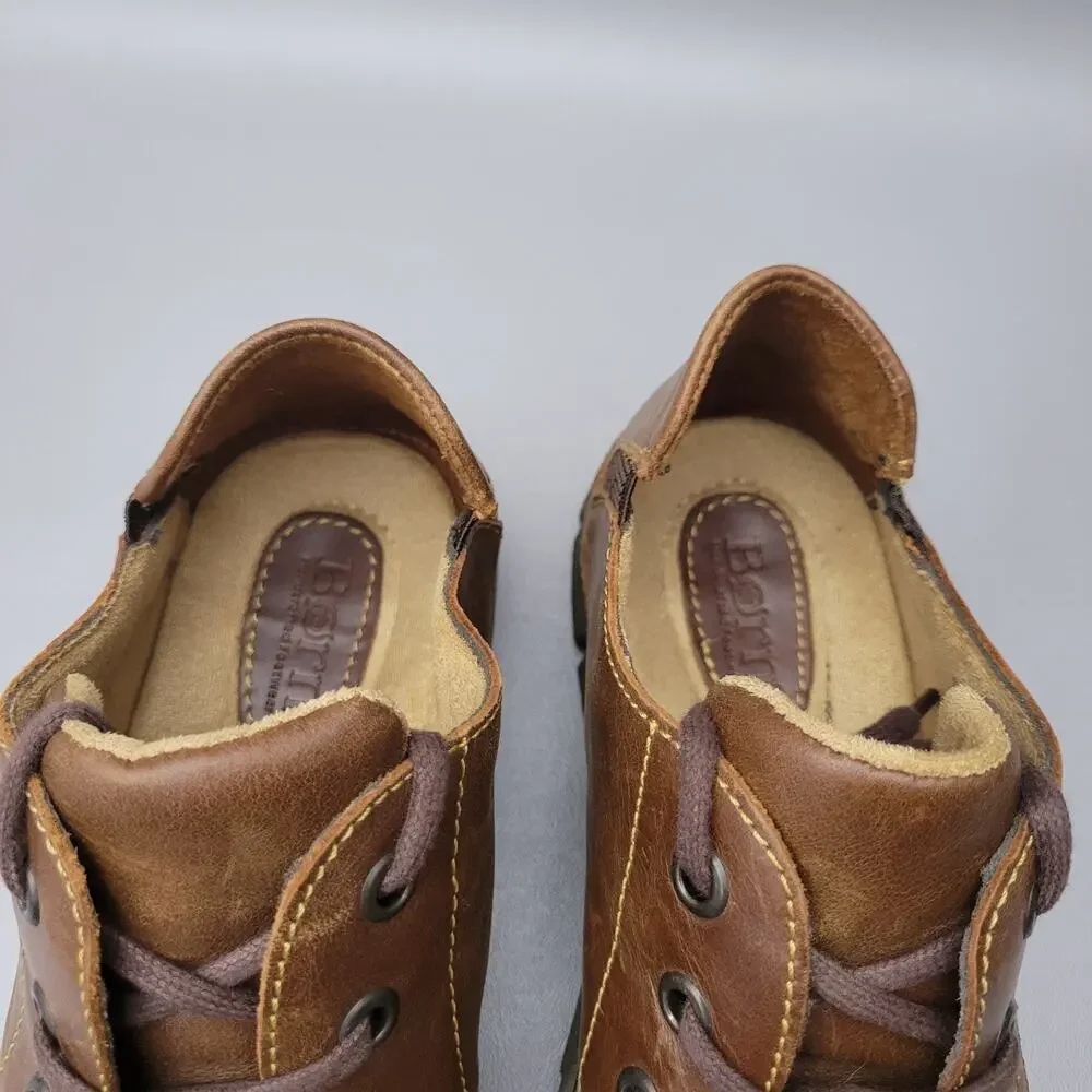Born Mens Size 9 Brown Sandor Oxford Loafers Lace- Up Comfort Shoes